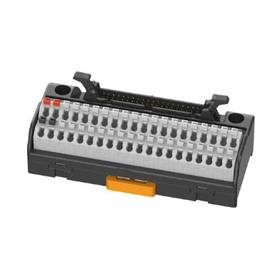 Terminál - 40 db rugós csatlakozás, Max. 24VDC  1A, IP20