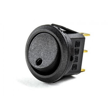 Billenő kapcsoló - 1NO kontakt, pozíció tartó, fekete, max. 250VAC 6A, IP52