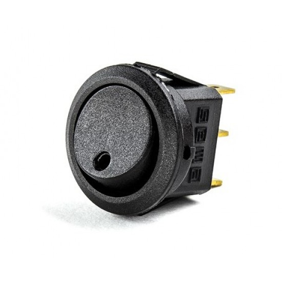 Billenő kapcsoló - 1NO kontakt, pozíció tartó, fekete, max. 250VAC 6A, IP52