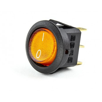 Billenő kapcsoló - 1NO kontakt, pozíció tartó, sárga, max. 250VAC 6A, IP52