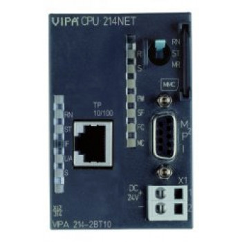 CPU 214NET PG - 96kB, Ethernet CP243, aktív Ethernet PG/OP, RS485, MPI - MMC 