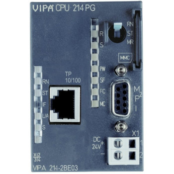 CPU 214PG - 96kB, Ethernet PG/OP, RS485 - MPI, MMC kártya max. 32 modul