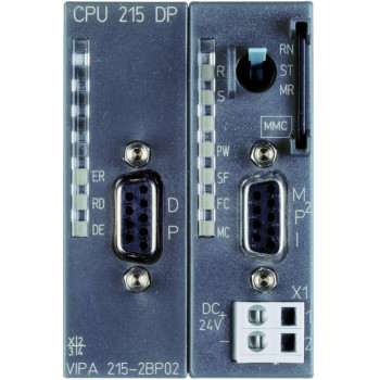 CPU 215DP - 128kB, RS485,MPI, RS485,PROFIBUS-DP slave MMC kártya, max. 32 modul