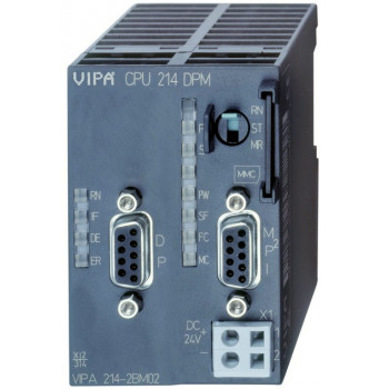 CPU 215DPM - 128kB, RS485,MPI, RS485,PROFIBUS-DP master MMC kártya, max. 32 