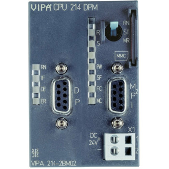 CPU 215DPM - 128kB, RS485,MPI, RS485,PROFIBUS-DP master MMC kártya, max. 32 