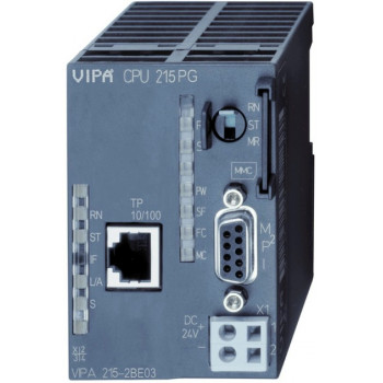 CPU 215PG - 128kB, Ethernet PG/OP, RS485, MPI, MMC kártya max. 32 modul