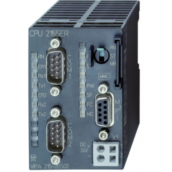 CPU 215SER - 128kB, RS485,MPI, 2xRS485,PtP:ASCII, STX/ETX, 3964®, USS Master, 