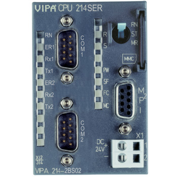 CPU 215SER - 128kB, RS485,MPI, 2xRS485,PtP:ASCII, STX/ETX, 3964®, USS Master, 