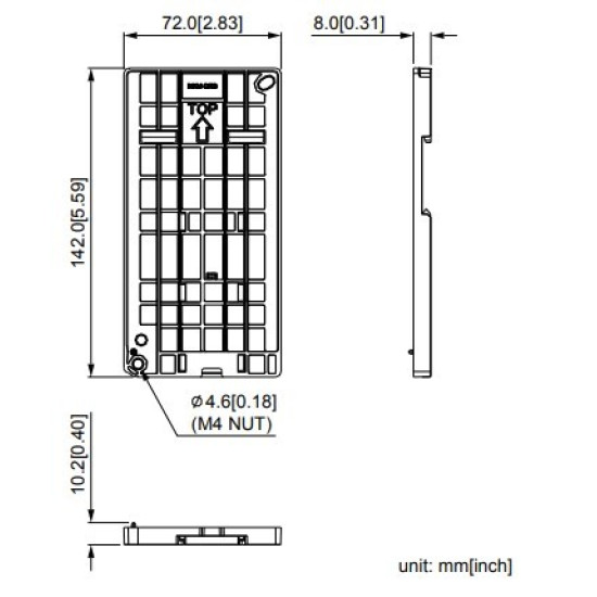 DIN Sin adapter - MS / MH "A" és "B" méretu Frekiváltóhoz (Frame A, B) DIN Sin adapter - MS / MH "A" és "B" méretu Frekiváltóhoz (Frame A, B)