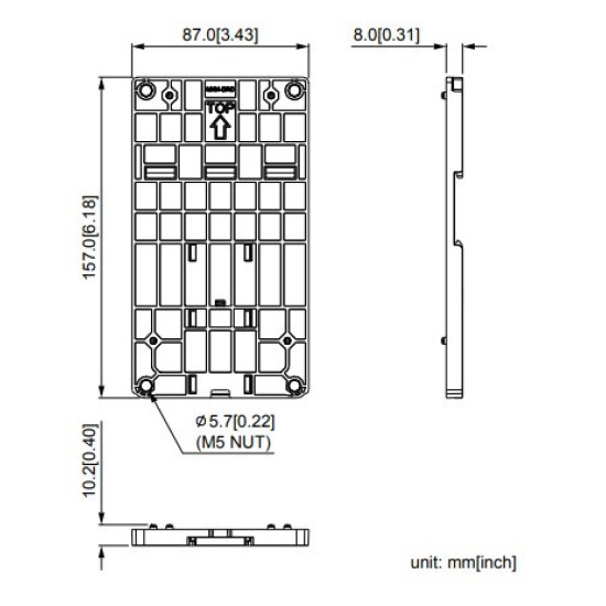 DIN Sin adapter - MS / MH "C" méretu Frekiváltóhoz (Frame C) DIN Sin adapter - MS / MH "C" méretu Frekiváltóhoz (Frame C)