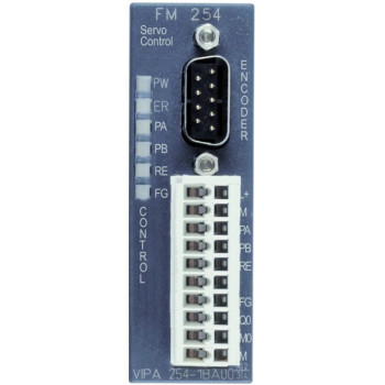 FM 254 - Pozícionáló module - 1x tengely Szervo RS422, 3x Digit.bemenet 