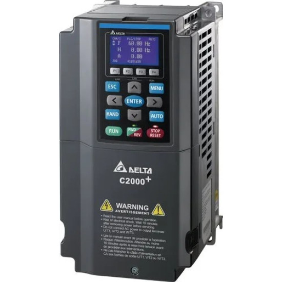 Frekiváltó - 30kW ND 60A / 22kW HD 45A 3x400V vektoros 200% 3sec., IP20, PLC Frekiváltó - 30kW ND 60A / 22kW HD 45A 3x400V vektoros 200% 3sec., IP20, PLC