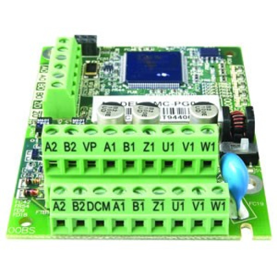 Frekiváltó bővítőkártya - Jeladókártya, U/V/W - Line driver, +5V/+12V, 300kHz Frekiváltó bővítőkártya - Jeladókártya, U/V/W - Line driver, +5V/+12V, 300kHz