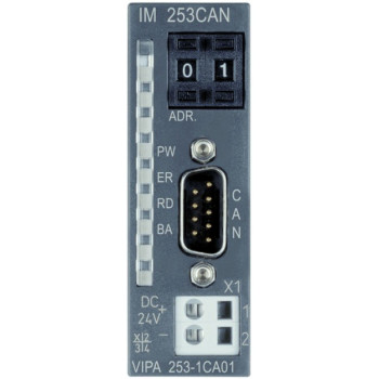 IM 253CAN - CANopen slave - 1Mbit/s. akár 32 modul, 10 Rx és 10 Tx PDO, 2x SDOs 