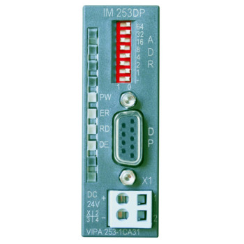 IM 253DP - PROFIBUS-DP slave ECO - 12Mbit/s Konfigurálható GSD file-al, 8 modul 