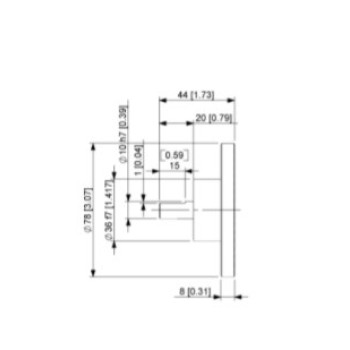 Jeladó abszolút  ATEX 21, teng.10mm, Ház D=78 mm,  Profinet komm., IP65 (67)