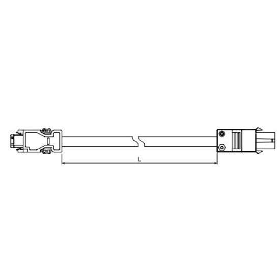 Jeladókábel flexibilis - 5 méter Inkrm. jeladó 750W-ig ECM-B3 / ECM-A3 motorhoz Jeladókábel flexibilis - 5 méter Inkrm. jeladó 750W-ig ECM-B3 / ECM-A3 motorhoz
