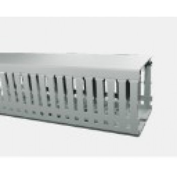 Kábelcsatorna - Szűken Perforált, 25 x 60 mm (SzxM), Szürke, 2 Méter