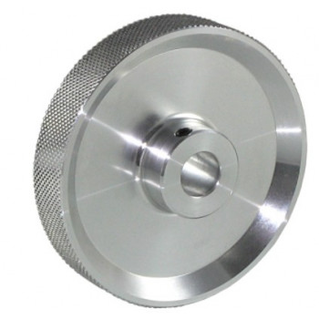 Mérőkerék - 200mm-es - Alumínium, gyémánt mintás felület, 10mm-es tengelyre