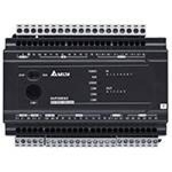 PLC - 8 DI, 6 DO Relé kiement + 4 AI, 2 AO  Analóg, 230V AC, 2xRS485,16k lépés