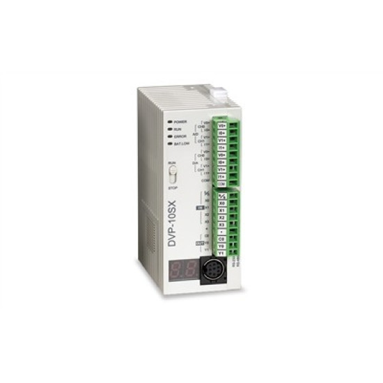 PLC CPU 4 DI / 2 DO Relé + 2 AI / 2 AO Analóg, 24VDC PLC CPU 4 DI / 2 DO Relé + 2 AI / 2 AO Analóg, 24VDC