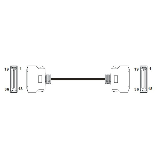 PLC kábel - 1 méter, AH20MC/10EMC/10DMC/10CMC/10PMC-5A modulhoz PLC kábel - 1 méter, AH20MC/10EMC/10DMC/10CMC/10PMC-5A modulhoz