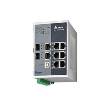 Switch menedzselhető 6x port 100Mbit, 2x port 1Gbit, 2x port SFP, Modbus TCP