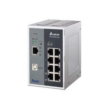 Switch menedzselhető 8x port 100Mbit, 1x port 1Gbit, Modbus TCP