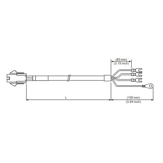 Tápkábel - 5 méter, 750W-ig ECM-B3 és ECM-A3 Szervomotorokhoz (0401 ~ 0807) Tápkábel - 5 méter, 750W-ig ECM-B3 és ECM-A3 Szervomotorokhoz (0401 ~ 0807)
