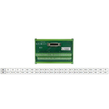 Terminál modul - PLC kifejtő AH04HC-5A,  AH20CM-5A modulhoz