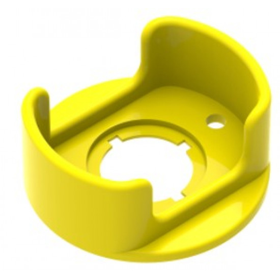 Vészstop nyomógomb műanyag védőburkolat D60xd22.6 - Sárga színű